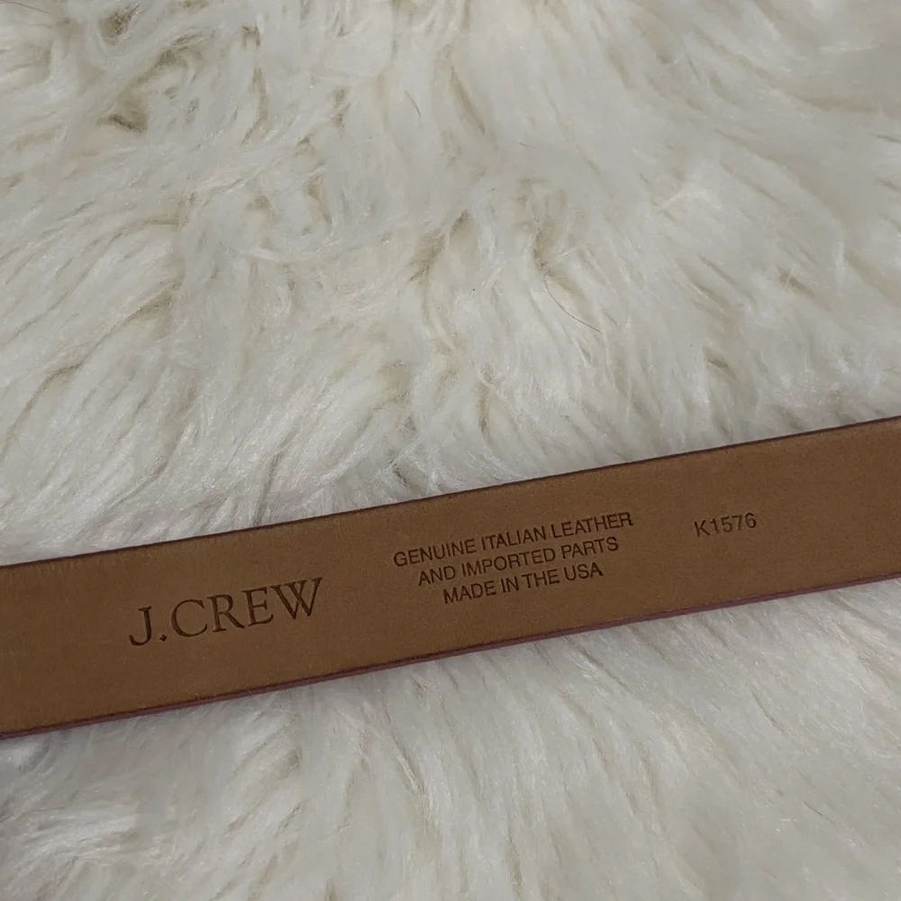 J Crew Croc Embossed Leather Belt Size Small